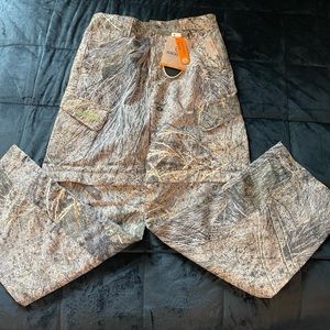Camo Pants with zip off at knees